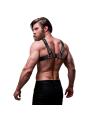 FETISH SUBMISSIVE ATTITUDE - MENS ADJUSTABLE ECO-LEATHER CHEST BULLDOG