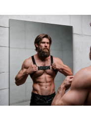 FETISH SUBMISSIVE ATTITUDE - ARNÉS BULLDOG ECOPIEL PECHO HOMBRE TALLA 