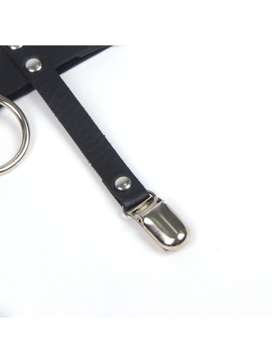 SUBBLIME - 953744 GIARRETRELLA PUNK IN PELLE REGOLABILE NERA TAGLIA UN