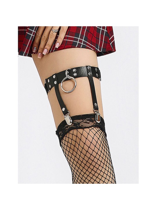 SUBBLIME - 953744 LIGA PUNK DE CUERO AJUSTABLE NEGRO TALLA ÚNICA