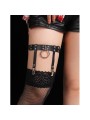 SUBBLIME - 953744 GIARRETRELLA PUNK IN PELLE REGOLABILE NERA TAGLIA UN