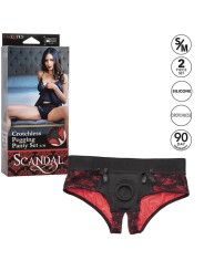 CALEXOTICS - SCANDAL SET DE BRAGUITAS SIN ENTREPIERNAS CON DILDO TALLA