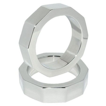 METAL HARD - PENIS EN TESTICAL RING MOER 55 MM