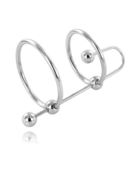 METAL HARD - EXTREMER RING MIT URETHRALSTOPP