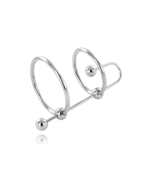 METAL HARD - EXTREMER RING MIT URETHRALSTOPP