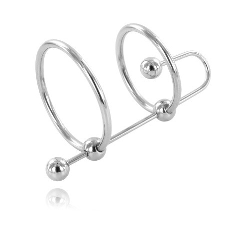 METAL HARD - EXTREMER RING MIT URETHRALSTOPP