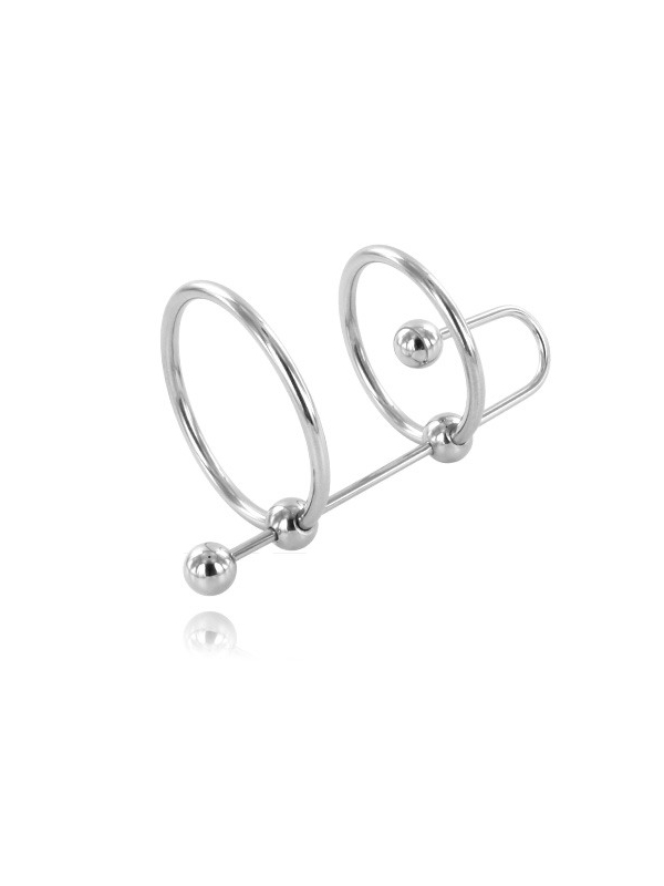 METAL HARD - EXTREME RING WITH URETHRAL STOP