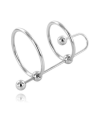 METAL HARD - EXTREME RING WITH URETHRAL STOP