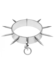 METAL HARD - BDSM-SKLAVENHALSBAND MIT SPITZEN