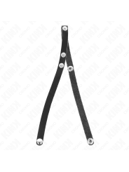 KINK - ANNEAU PÉNIS EN CUIR AVEC FERMETURE À PRESSION 39 X 1 CM