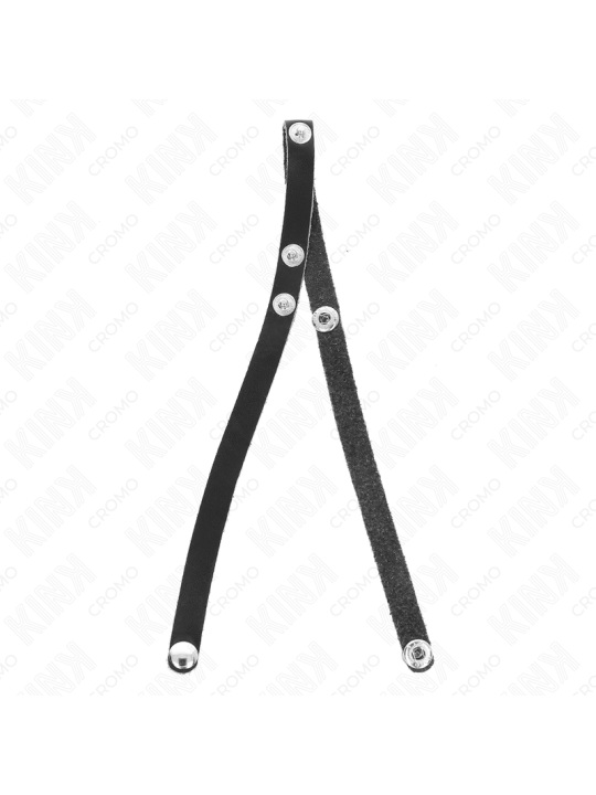 KINK - ANNEAU PÉNIS EN CUIR AVEC FERMETURE À PRESSION 39 X 1 CM
