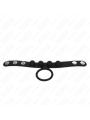 KINK - ANELLO PER PENE IN PELLE 3,5 CM CON CHIUSURA A PRESSIONE 23 X 2