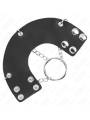 KINK - PENISRING 4 CM KETTE 7 CM METALL MIT LEDERGURTE