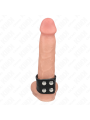 KINK - LEATHER PENIS RING WITH PRESSURE CLOSURE 18.5 X 3.3 CM