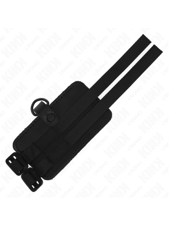 KINK - LEATHER PENIS RING WITH ADJUSTABLE STRAPS