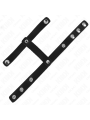 KINK - ADJUSTABLE LEATHER PENIS RING AND BALL DIVIDER STRAP