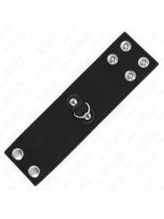 KINK - LEATHER PENIS RING WITH PRESSURE CLOSURE 18 X 5 CM