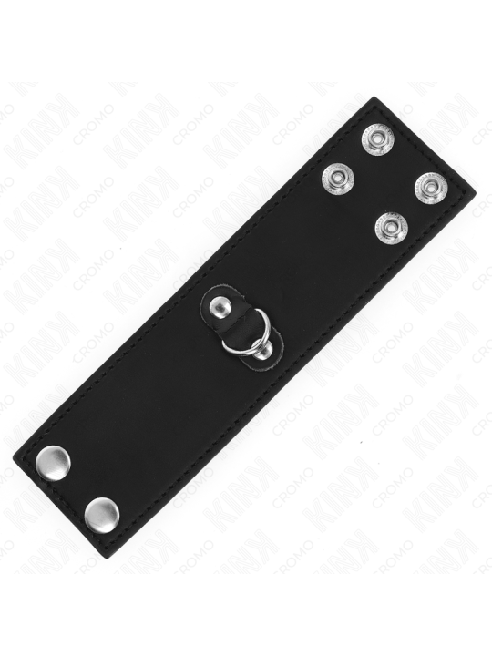 KINK - ANEL DE COURO PARA PÊNIS COM FECHO DE PRESSÃO 18 X 5 CM