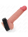 KINK - LEATHER PENIS RING WITH PRESSURE CLOSURE 22 X 2 CM