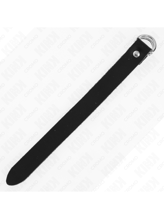 KINK - ANELLO PER PENE IN PELLE CON CHIUSURA A PRESSIONE 22 X 2 CM