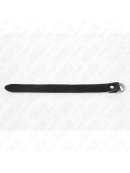 KINK - LEATHER PENIS RING WITH PRESSURE CLOSURE 22 X 2 CM