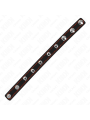 KINK - ANNEAU PÉNIS EN CUIR AVEC FERMETURE À PRESSION DOUBLURE ROUGE 2