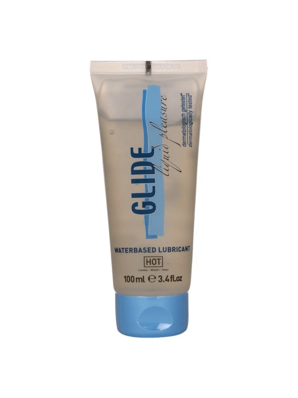 HOT - GLIDE LIQUID PLEASURE LUBRICANTE BASE AGUA 100 ML