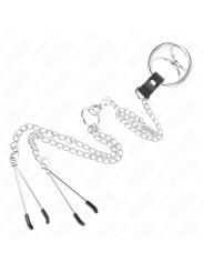 KINK - DRIEVOUDIGE CHROOM METALEN HANGER 3 CM TOT 4,5 CM MET 26 CM MET