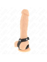 KINK - ADJUSTABLE DOUBLE LEATHER PENIS RING