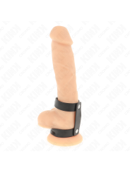 KINK - ADJUSTABLE DOUBLE LEATHER PENIS RING