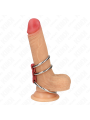 KINK - ANELLO PER PENE IN TRIPLO METALLO DA 3,7 CM A 5 CM COLLEGATO CO