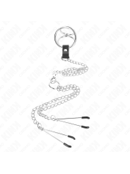 KINK - DREIFACH CHROM METALL PENISRING 3,8 CM BIS 5 CM MIT 26 CM METAL