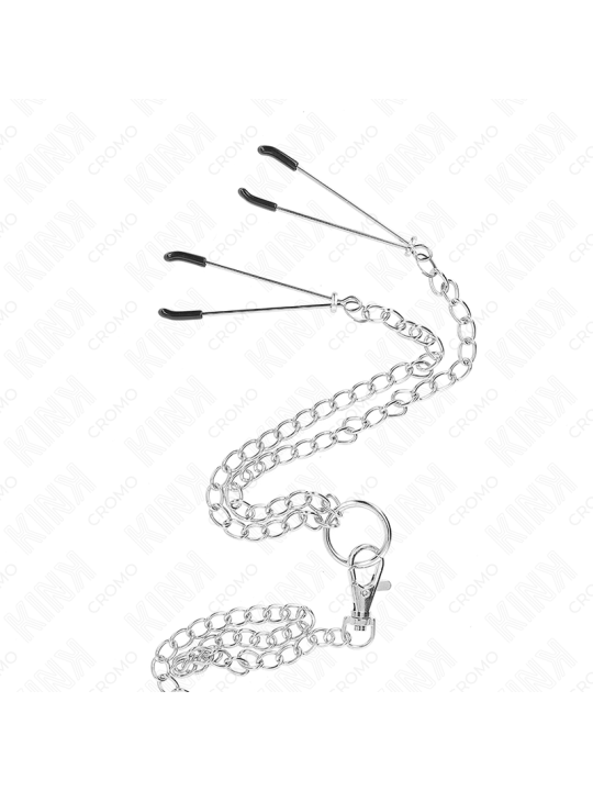 KINK - TRIPLE CHROME METAL PENIS RING 3.8 CM TO 5 CM WITH 26 CM METAL 
