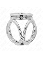 KINK - TRIPLE CHROME METAL PENIS RING 3.8 CM TO 5 CM MODEL 1
