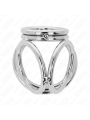 KINK - ANNEAU PÉNIS EN MÉTAL TRIPLE CHROME 3,8 CM À 5 CM MODÈLE 1