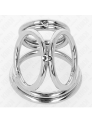 KINK - ANEL PARA PÊNIS DE METAL TRIPLO CROMADO 3,8 CM A 5 CM MODELO 1