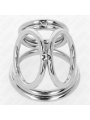 KINK - ANELLO PER PENE IN METALLO CROMATO TRIPLO DA 3,8 CM A 5 CM MODE