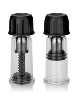 CALEXOTICS - VACCUM TWIST SUCCIONADORES PEZONES NEGRO
