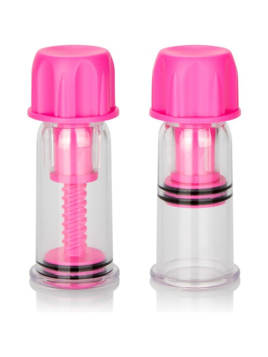 CALEXOTICS - VENTOSA DE SUCÇÃO DE MAMILOS VACCUM TWIST ROSA