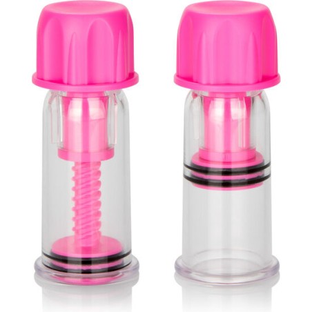 CALEXOTICS - VENTOSA DE SUCÇÃO DE MAMILOS VACCUM TWIST ROSA