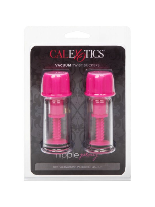 CALEXOTICS - VENTOSA DE SUCÇÃO DE MAMILOS VACCUM TWIST ROSA