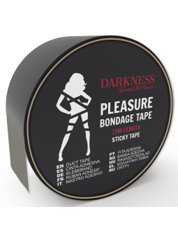 DARKNESS - RUBAN ADHÉSIF BONDAGE NOIR 15M