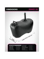 FETISH FANTASY SERIES - SOFÁ INFLÁVEL BODY DOCK COM DILDO 69,2 CM PRET