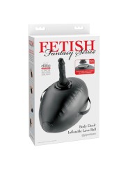 FETISH FANTASY SERIES - HINCHABLE BODY DOCK CON DILDO NEGRA 41.9 CM
