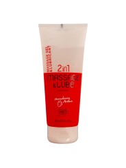 HOT - GEL DE MASSAGEM E DESLIZAMENTO 2 EM 1 MORANGO 200 ML