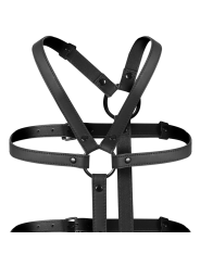 FETISH SUBMISSIVE BONDAGE - ADJUSTABLE HARNESS TORSO AND ARMS
