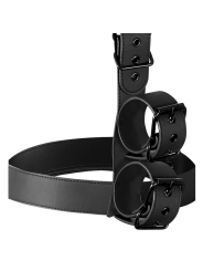 FETISH SUBMISSIVE BONDAGE - KRAGEN UND HANDGELENKMANSCHETTEN-KÖRPERFES