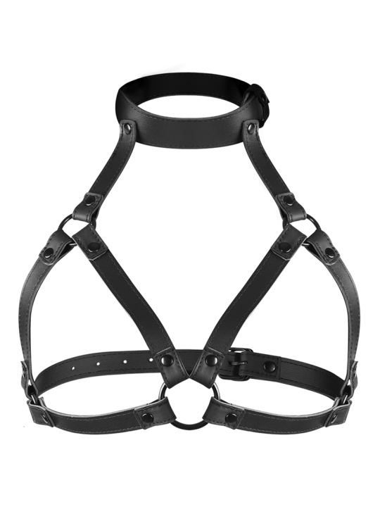 FETISH SUBMISSIVE BONDAGE - ADJUSTABLE CHEST HARNESS
