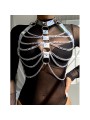 SUBBLIME - 953737 BRUSTGURT MIT RINGEN UND KETTEN SILBER EINE GRÖSSE