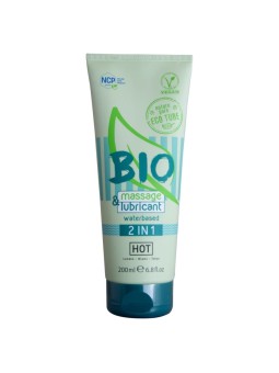 HOT - BIO MASSAGE & GLIJMIDDEL OP WATERBASIS 2-IN-1 200 ML